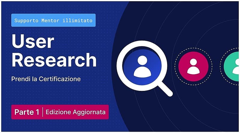 Corso di User Research – Edizione Aggiornata — copertina del corso