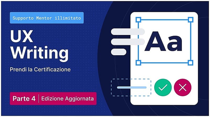 Corso di UX Writing – Edizione Aggiornata — copertina del corso