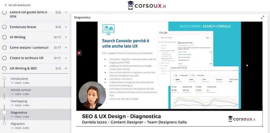 Piattaforma CorsoUX — corsi 100% online ed on-demand